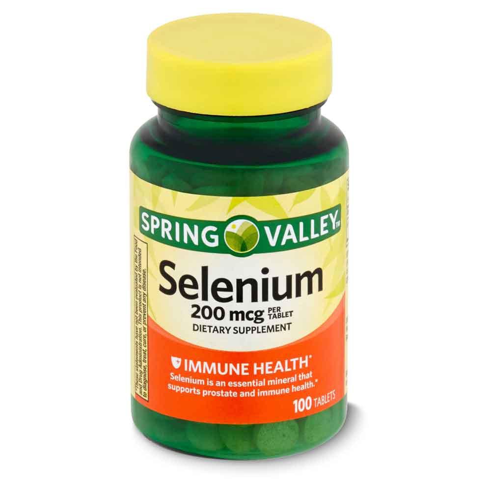 Spring Valley Selenium Dietary Supplement, 200 mcg, 100 count